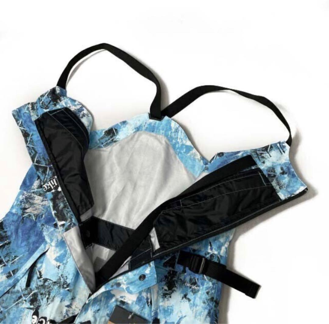 ノースフェイス L/R PRINTED DRAGLINE BIBS ビブ パンツ