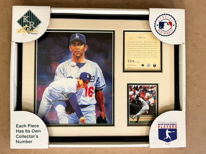 ロサンゼルス　ドジャース・野茂英雄・パネル・額装