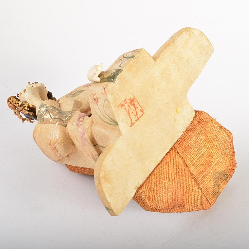 日本人形　木目込み人形　舞妓人形　在銘　時代箱付　C　6197