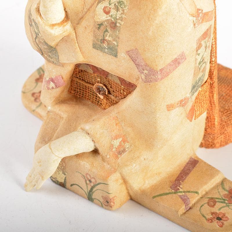 日本人形　木目込み人形　舞妓人形　在銘　時代箱付　C　6197