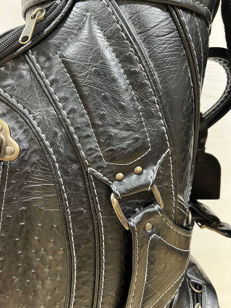 【未使用・超希少】YAMAHA / ヤマハ キャディバッグ オーストリッチ風