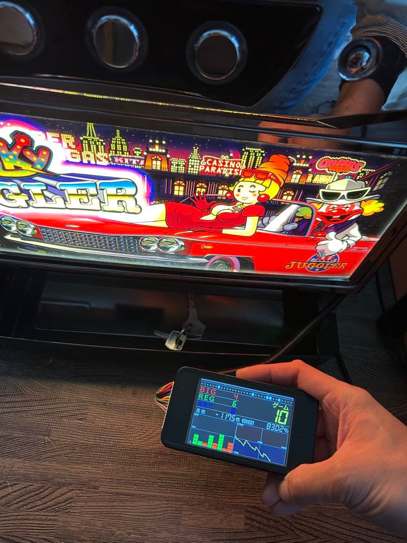 オートプレイ機能付き　北電子ファンキージャグラー実機　スロット 家スロ　家庭用電