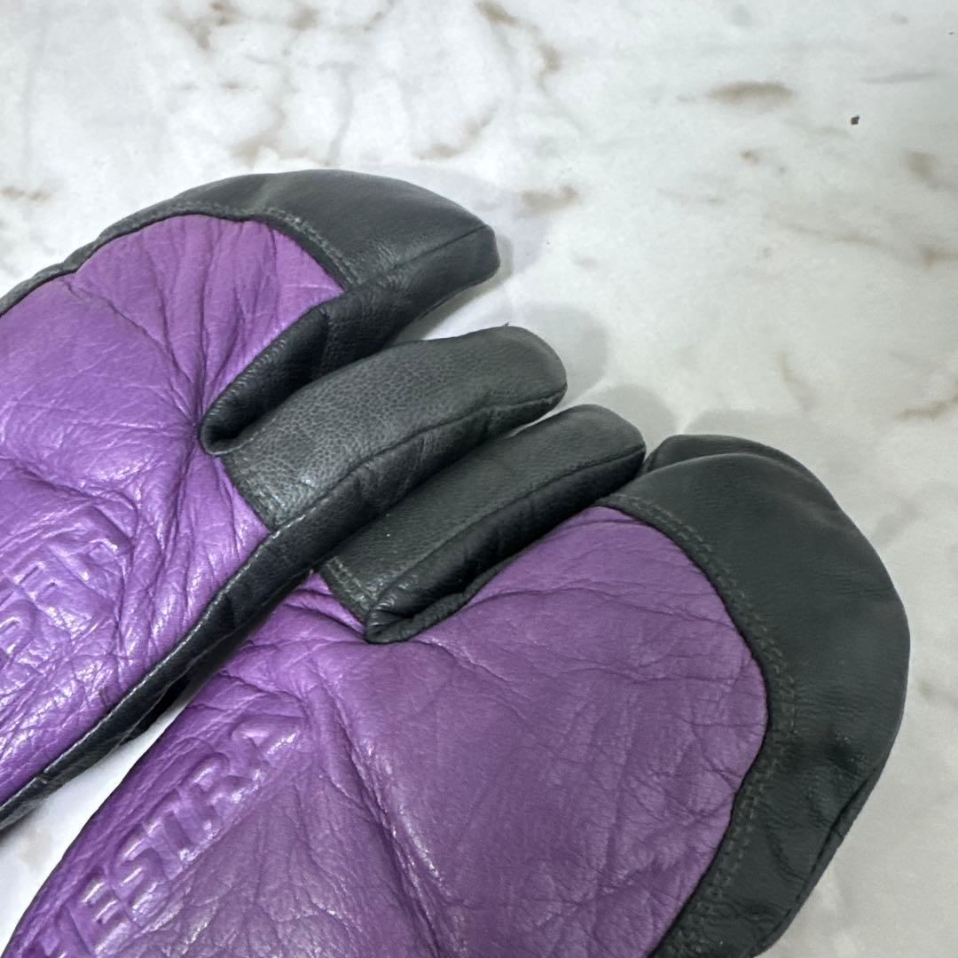 Hestra ミトングローブ パープル　サイズ8