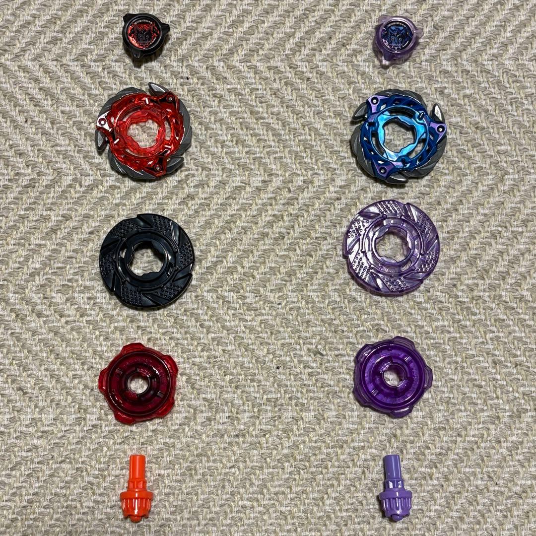 【未使用】ベイブレードX ケルベロスフレイムW5-80WB&アナザーカラーセット