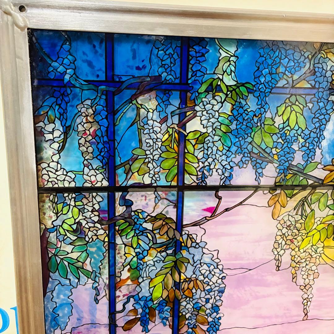 ルイス・C・ティファニー ヴィンテージ ステンドグラス オイスターベイの風景