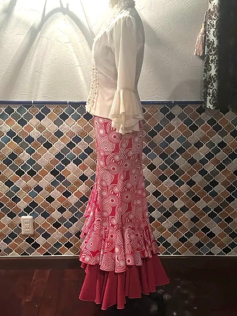 フラメンコ ブラウスとファルダのセット