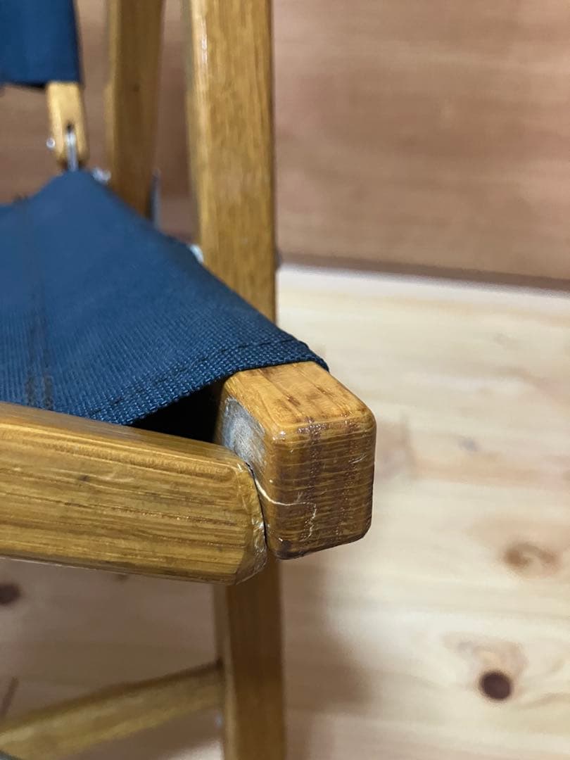 カーミットチェア 正規品 当時物 USA製 ネイビー折りたたみアウトドアチェア