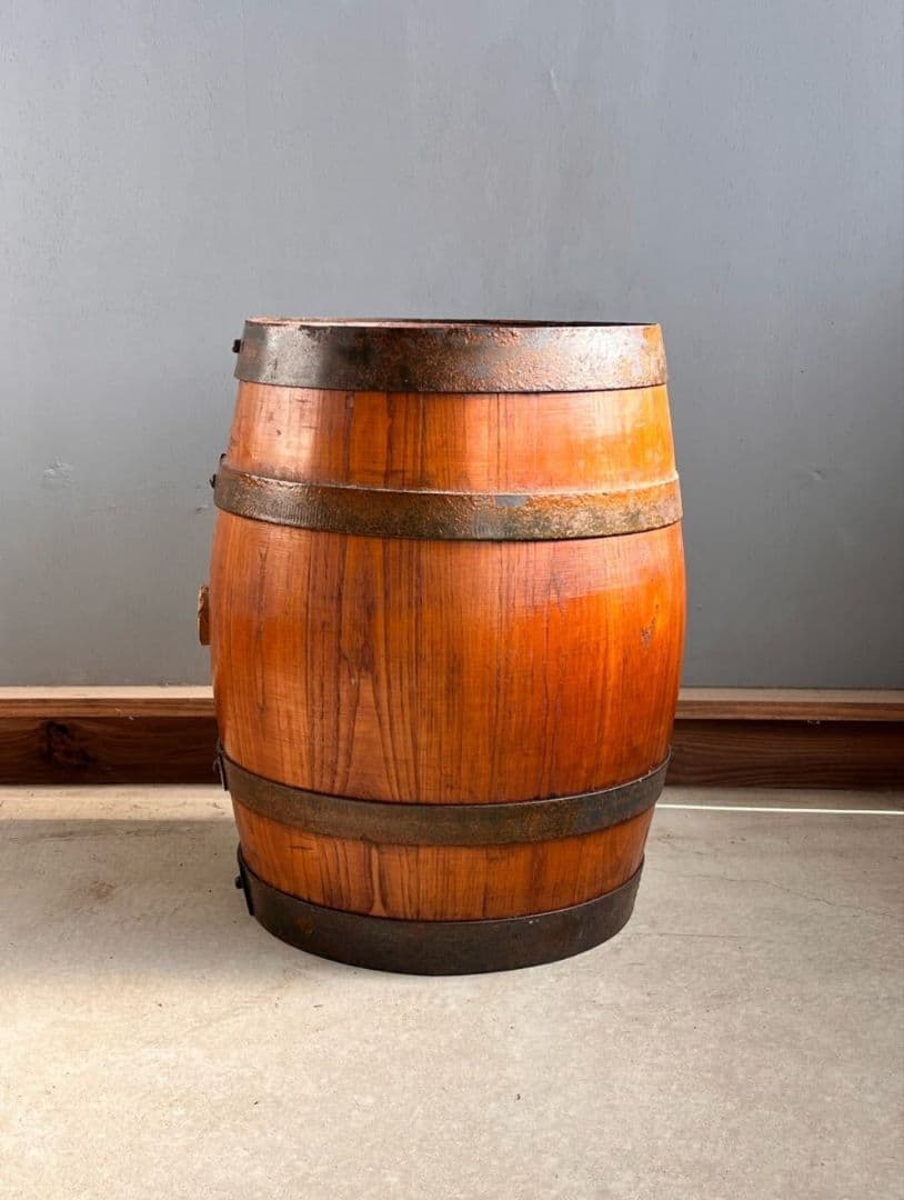 樽 ミニ樽 フランスアンティーク 台 花台 ディスプレイ 居酒屋 バー