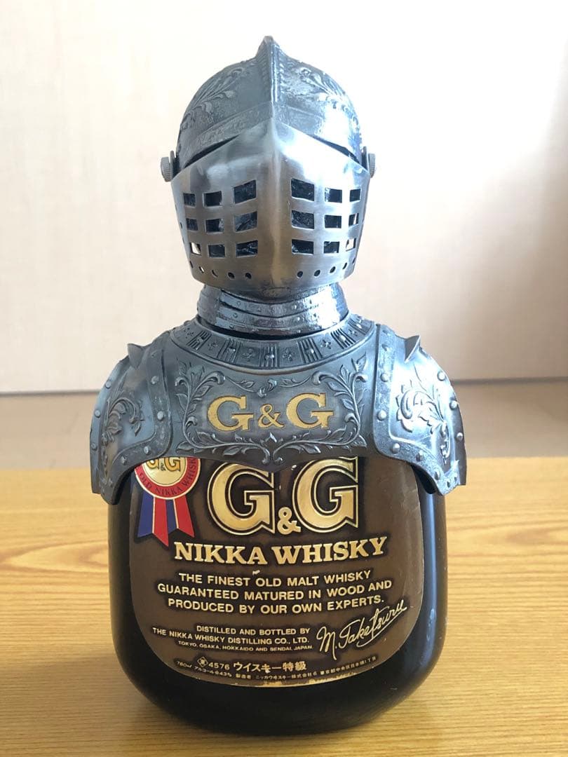 G&G ニッカウイスキー 騎士の兜型ボトル 750ml 新品、未開封