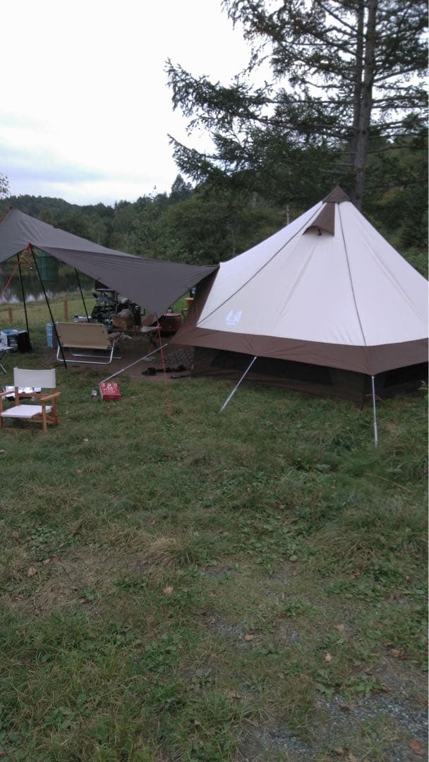 小川キャンパル グロッケ12 T／C 5～6人用モノポール＋1フレームテント)