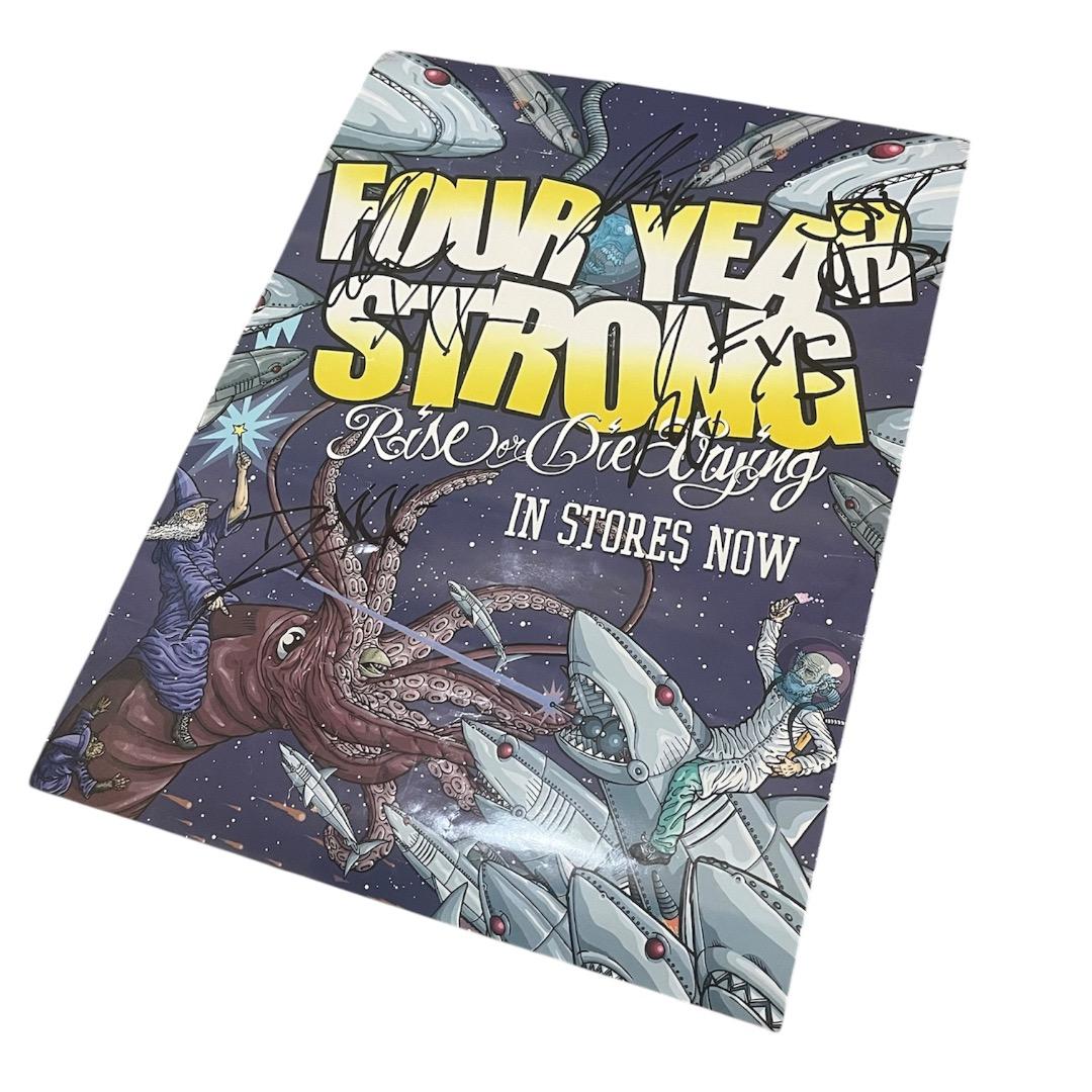 Four Year Strong band 直筆サイン入り 洋楽 ポスター 海外