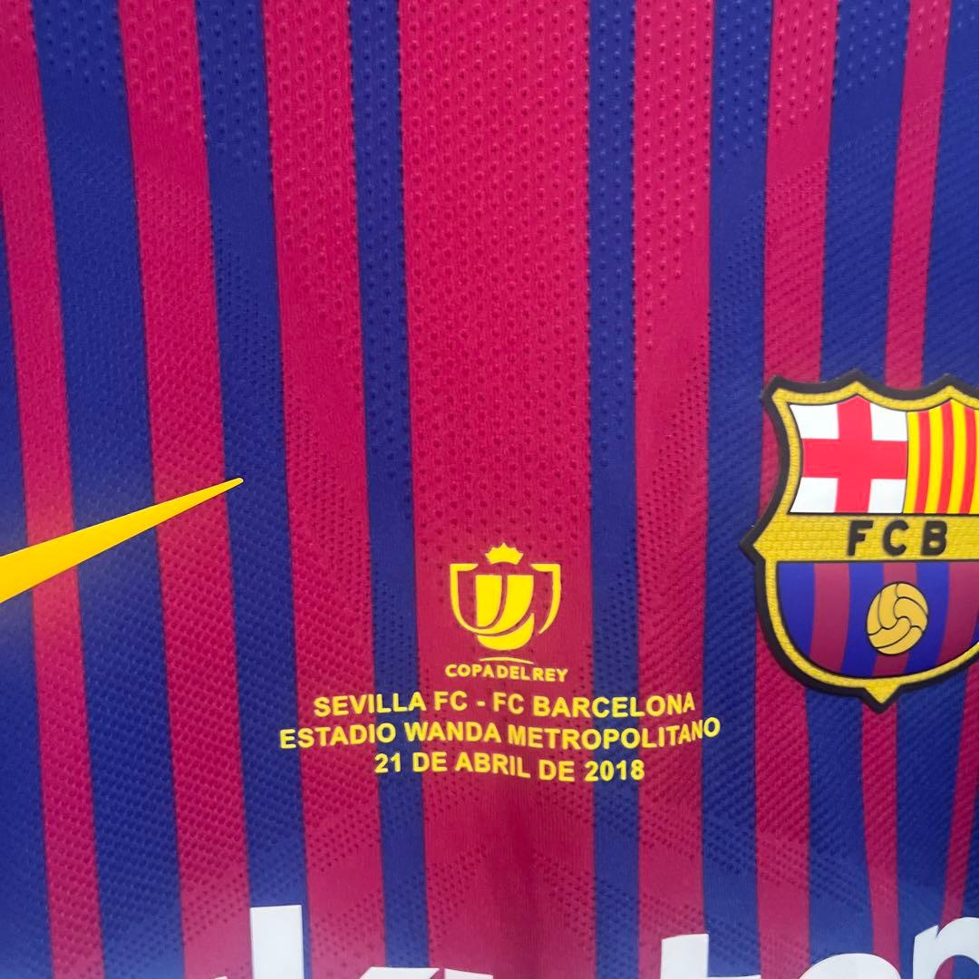 ピケ　選手支給品　コパ国王杯決勝　ユニフォーム