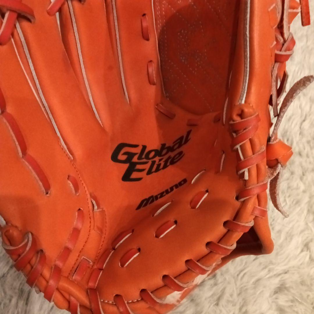 Mizuno Global Elite オレンジ グローブ左投げ