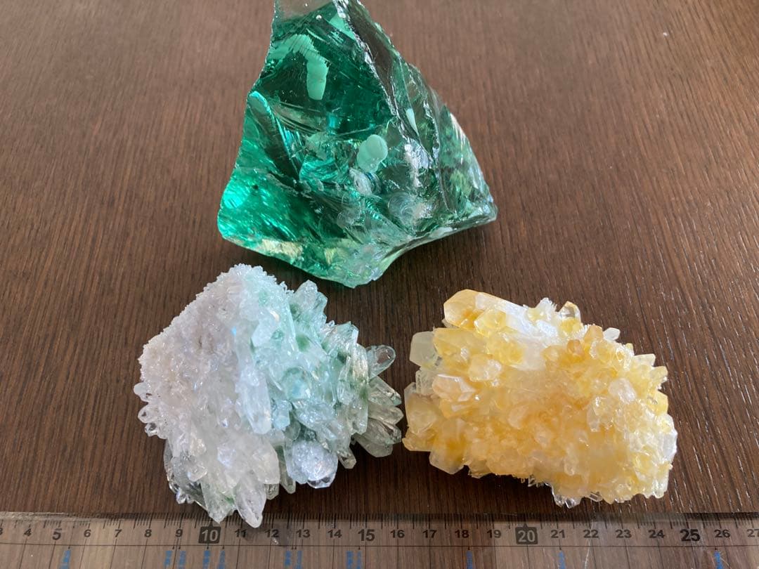 3点セット　アンダラクリスタル　グリーンファントム　イエローファントム