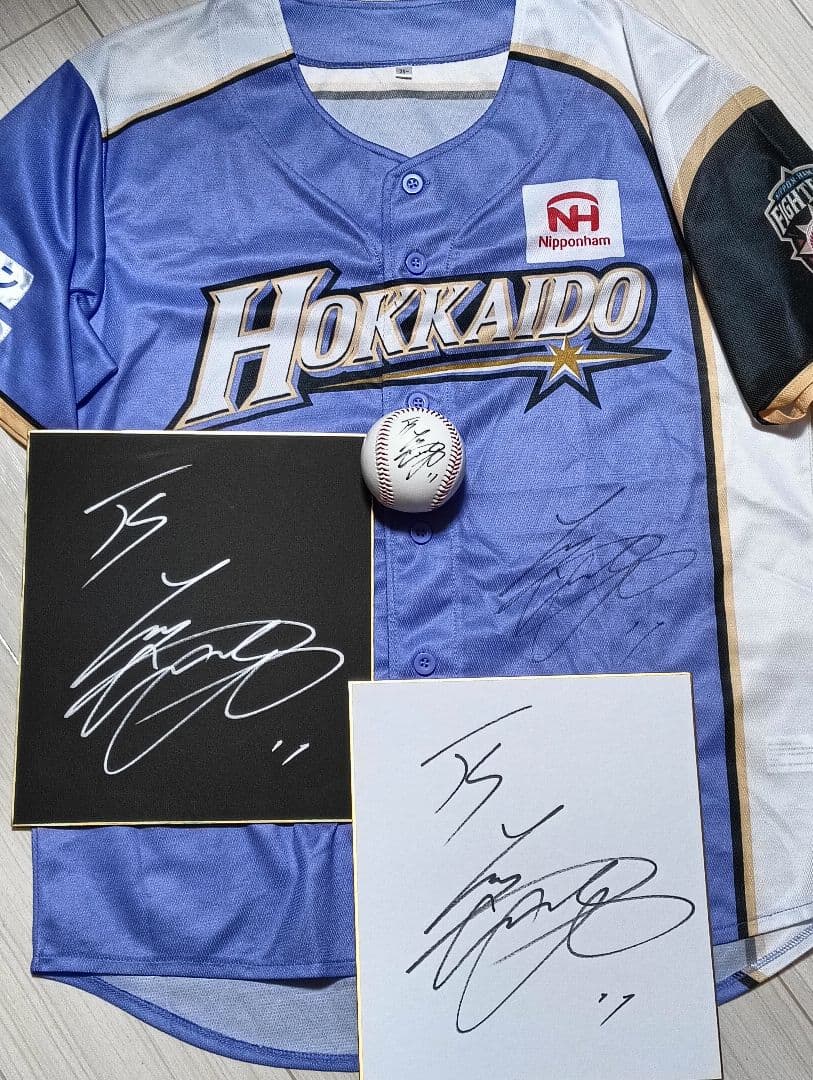 ３点セット！大谷翔平 直筆サインユニフォーム 直筆サインボール 直筆サイン色紙