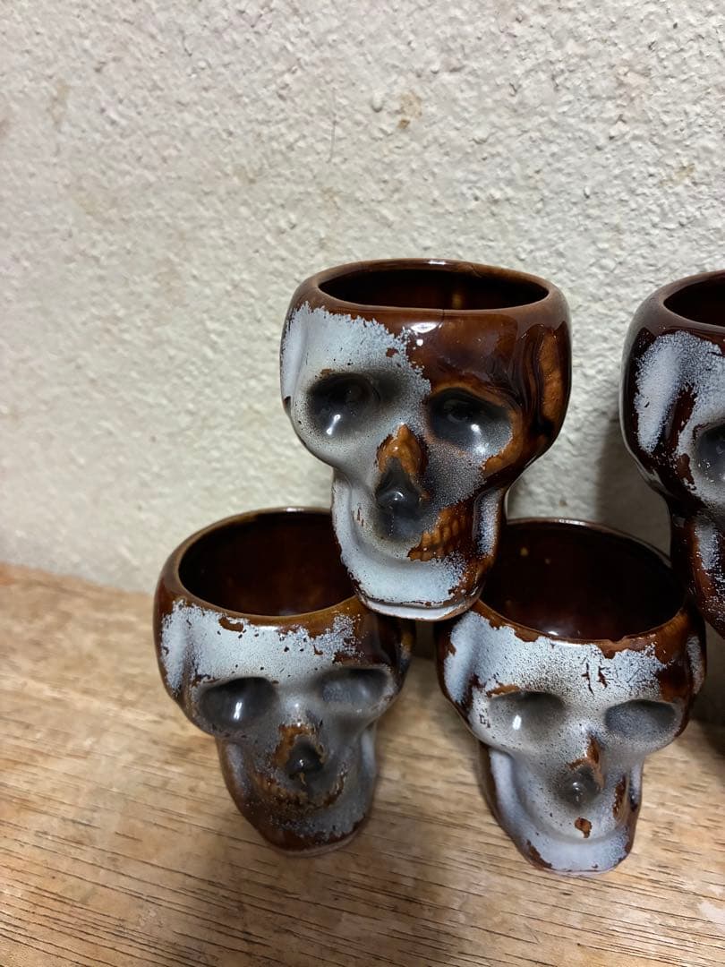 ビンテージ50s スカル　髑髏　骸骨　デカンタ　ネイバーフッド　ハロウィン　死神