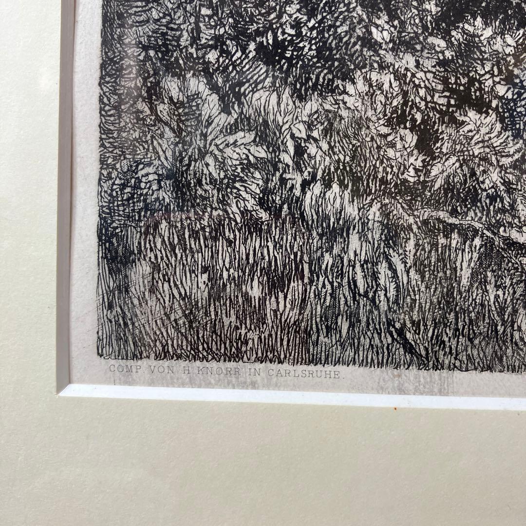 No.26020807 お部屋のインテリアに銅版画の額「GUTE NACHT」