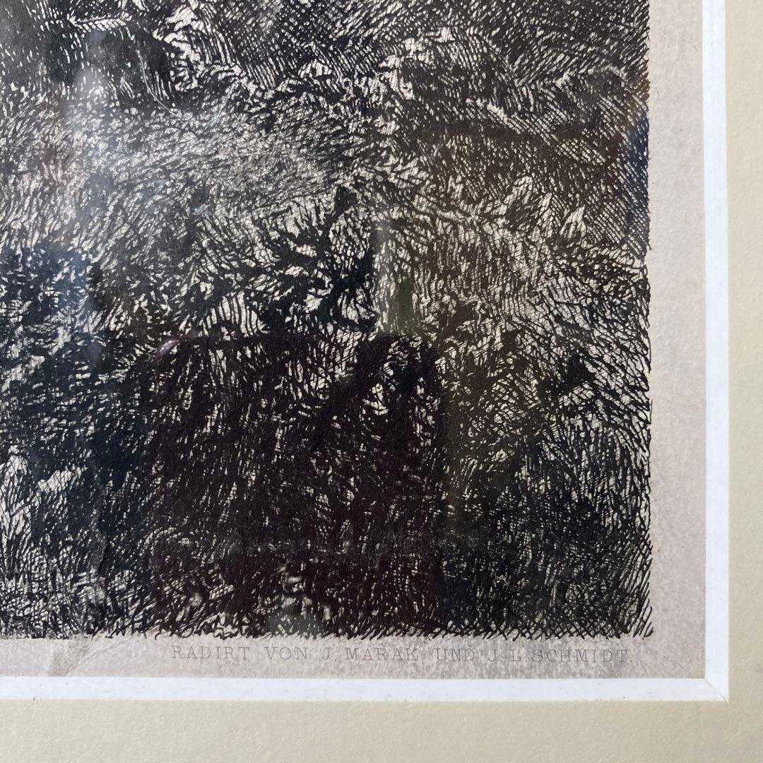 No.26020807 お部屋のインテリアに銅版画の額「GUTE NACHT」