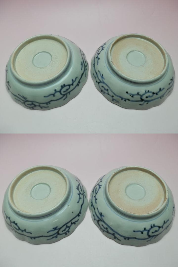 時代 花紋 なます皿 アンティーク 71126