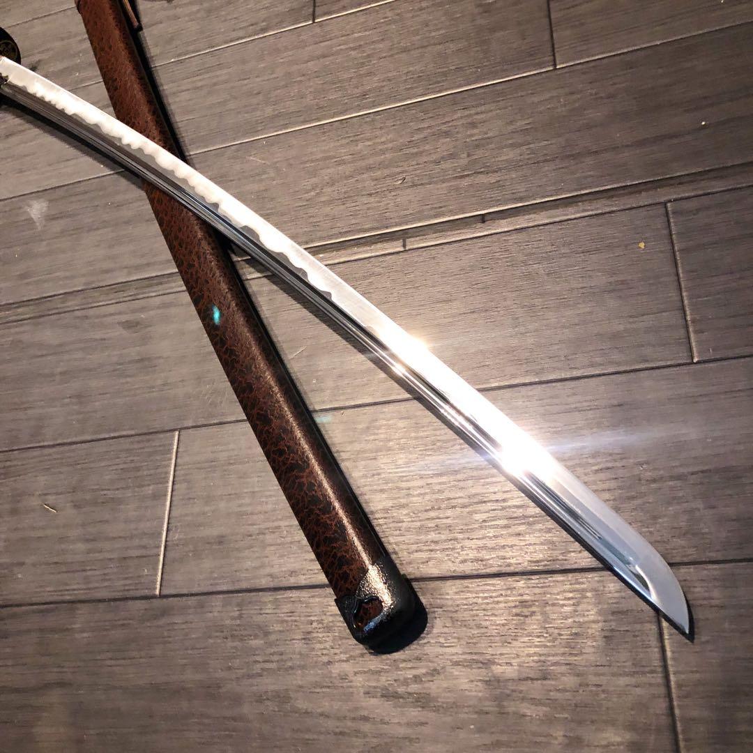 高級模造刀　刀　樋入り刀身　優波紋　本格居合刀