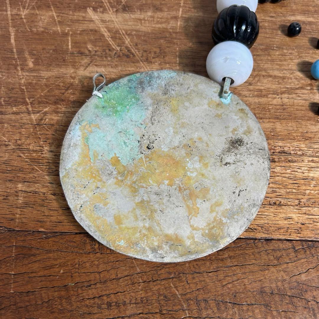 骨董品 アイヌ タマサイ 首飾り シトキ アイヌ玉 蜻蛉玉 ネックレス 歴史資料