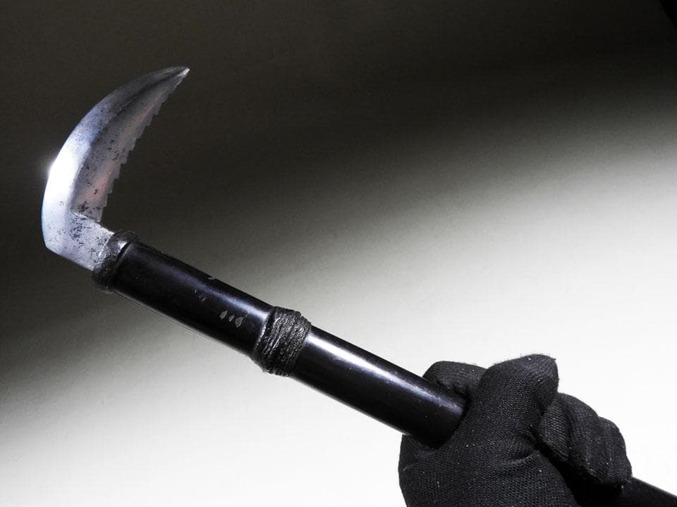 ●武具 趣きある鳶口 手かぎ 手鉤 消防 又鬼 忍者 古民具 全長50㎝程度