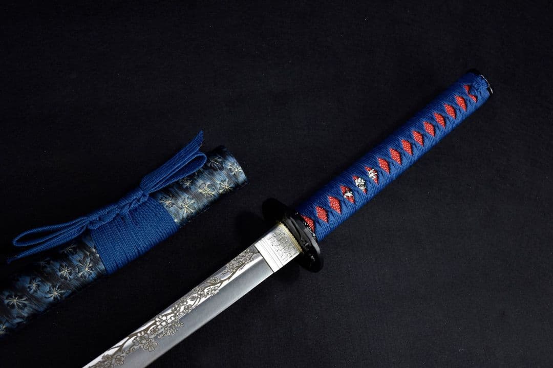 3019-武具 刀装具 日本刀　模造刀 居合刀 武士道 武蔵 鑑賞用 手鍛造打