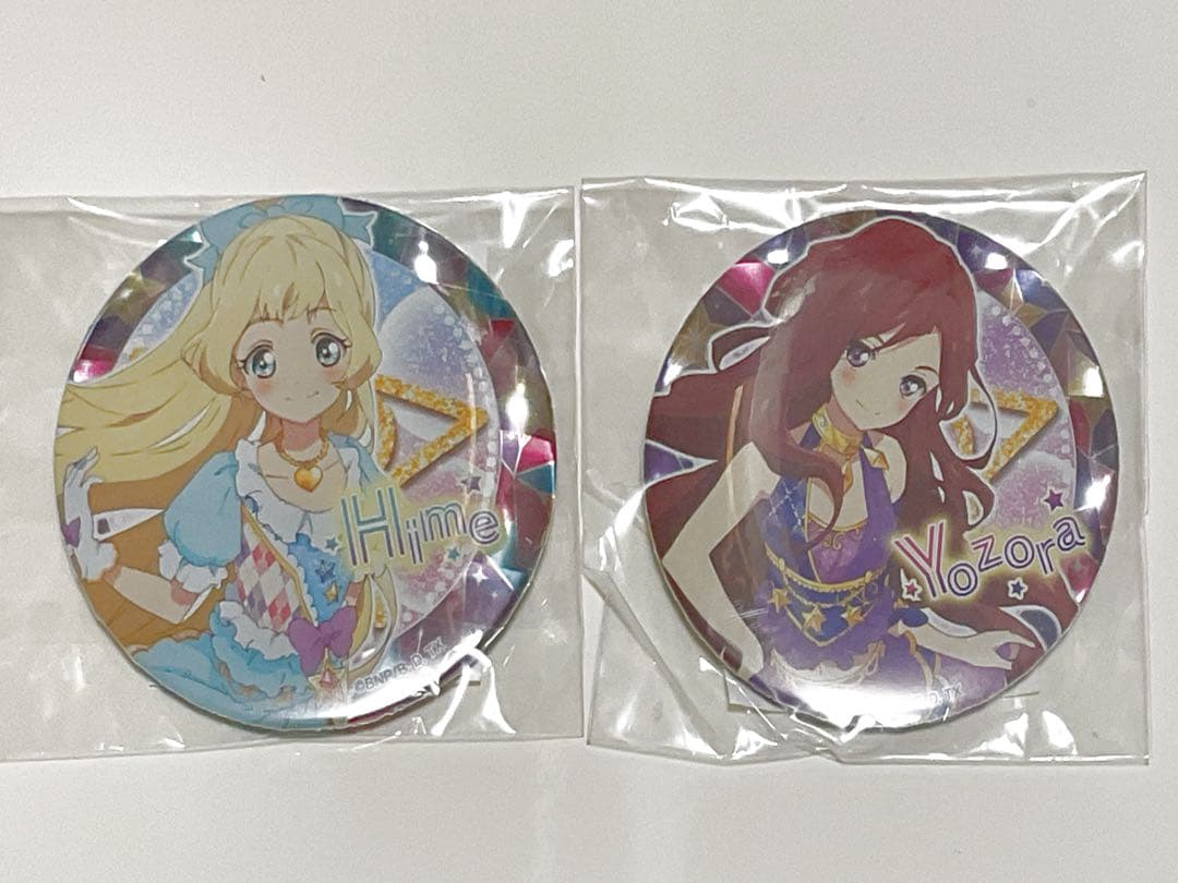 アイカツスターズ! 白鳥ひめ　香澄夜空　缶バッジ　未開封新品　ガラポン