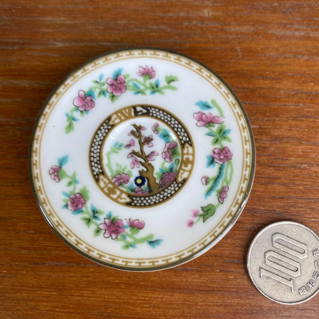 希少　コールポート インディアンツリー　カラード　ミニチュア　ティーセット