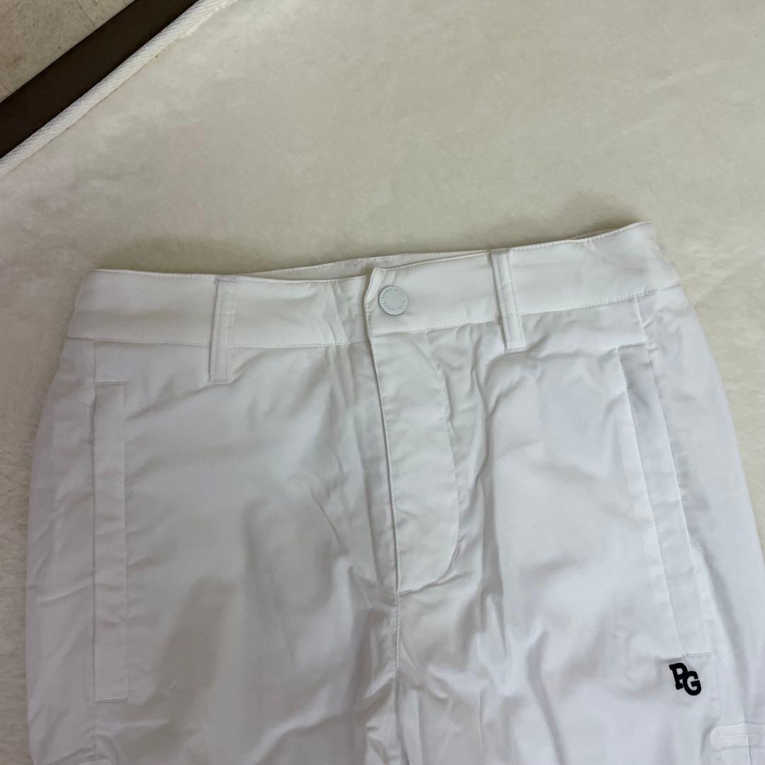 PEARLY GATES ホワイトパンツ PGロゴ　中綿　冬ゴルフ