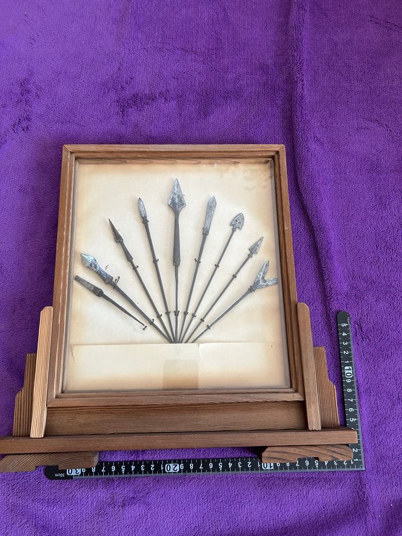 矢じり 刀装具 時代物 9本セット インテリア