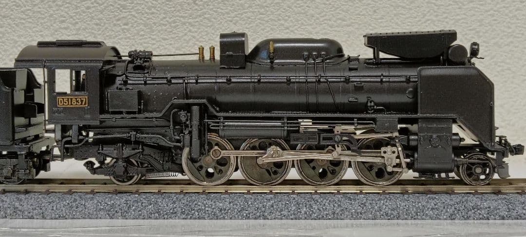 HOゲージ アダチ Ｄ51重装備蒸気機関車、メンテナンス済
