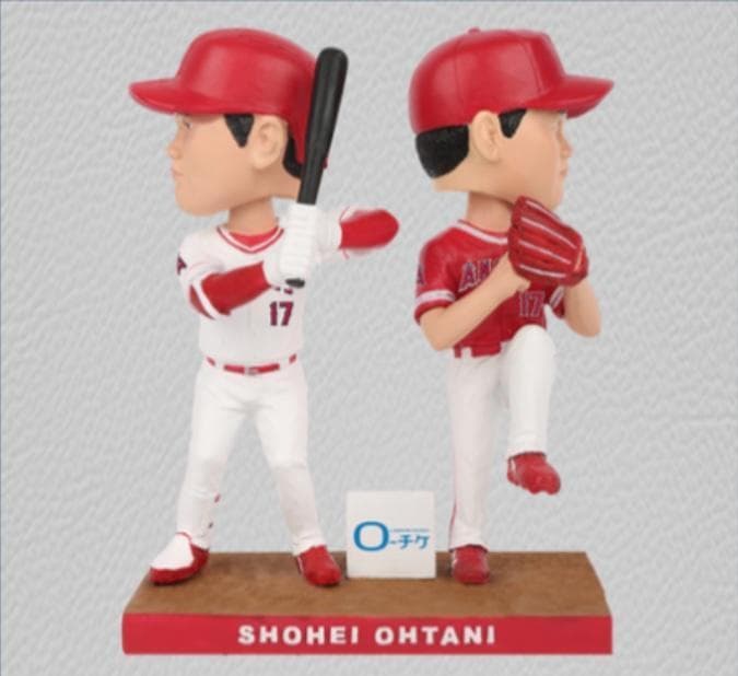 二刀流【球場限定】大谷翔平 エンゼルス ボブルヘッド 首振り人形 バブルヘッド