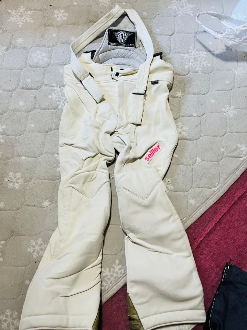 seiller スキーウェア セットアップL ホワイト/グリーン