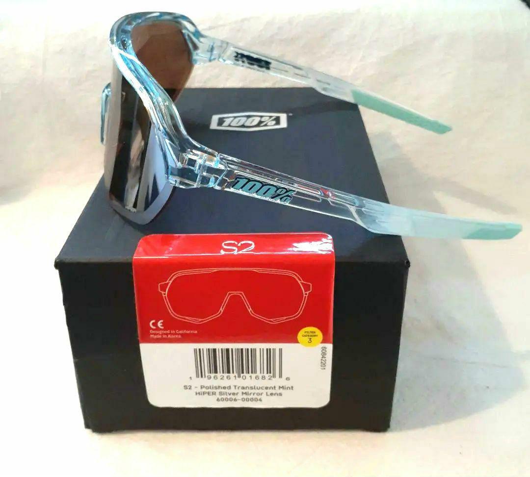 100% S2 クリアミント ワンハンドレッド サングラス