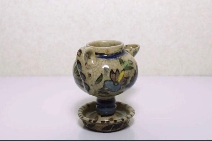 18世紀 ペルシャ 彩陶灯火器