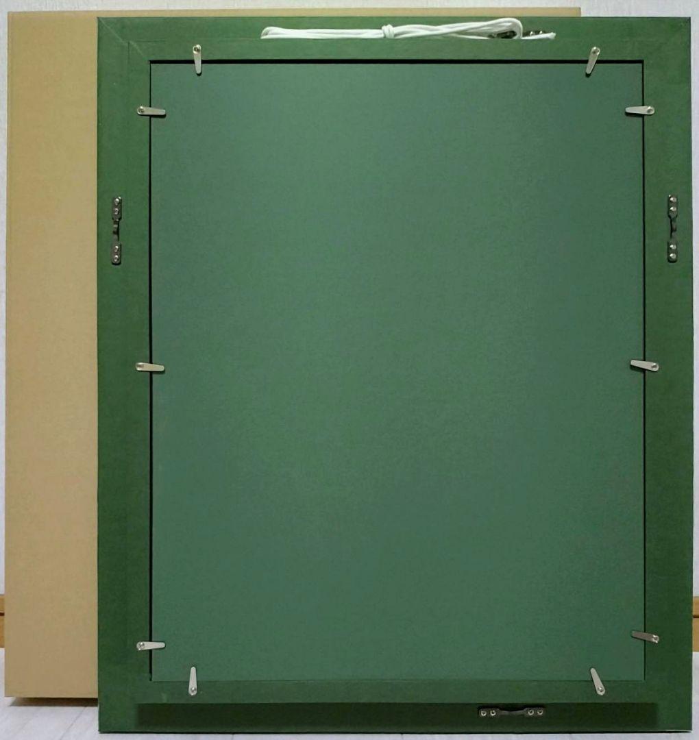 【F6号】松本零士【銀河鉄道999】手描き作品/表裏サイン/油彩/アクリル/額縁