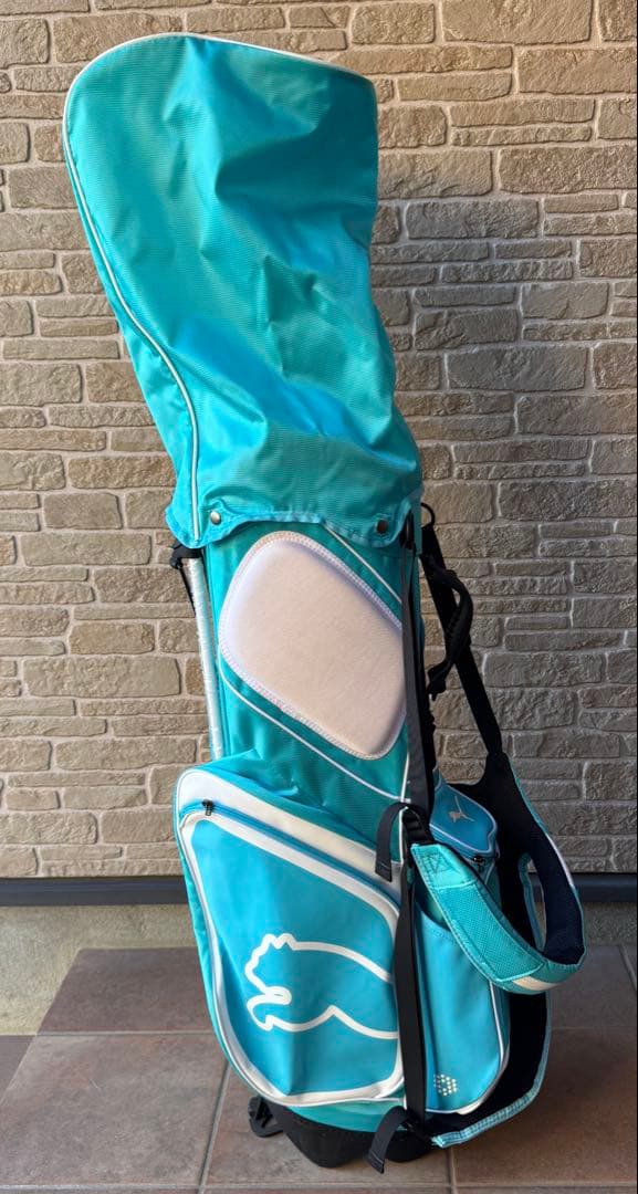 希少　美品　ミニ×プーマ コラボ　スタンド式　キャディバッグ　ティファニーブルー