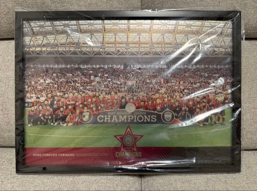 【定価半額】ヴィッセル神戸　Ｊ１リーグ優勝記念A3メタルグラフィ