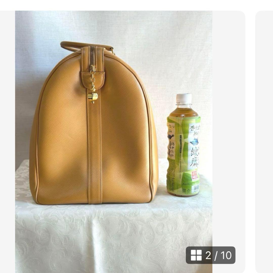 【最終お値下げ】COMTESSコンテス　サフィアーノレザー　大容量ボストンバッグ