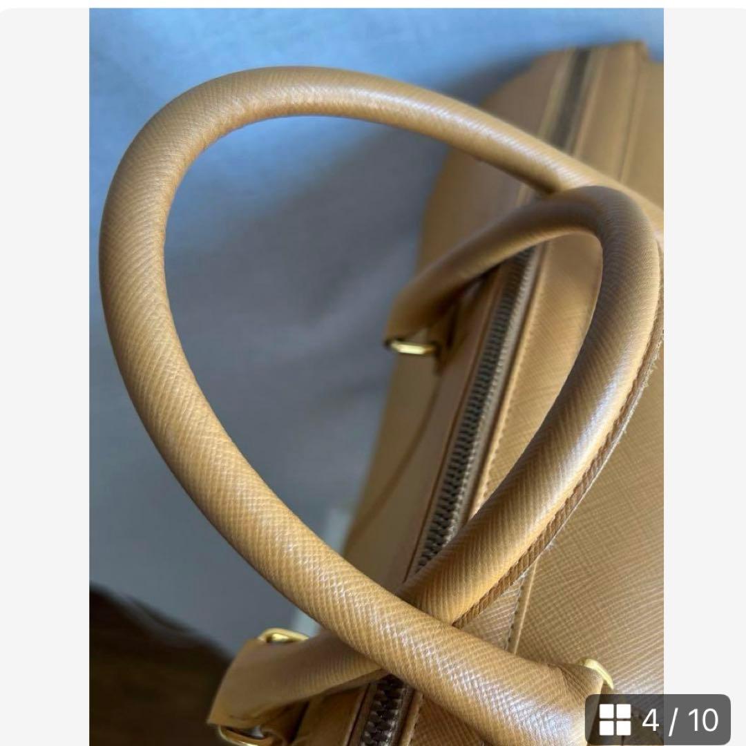 【最終お値下げ】COMTESSコンテス　サフィアーノレザー　大容量ボストンバッグ