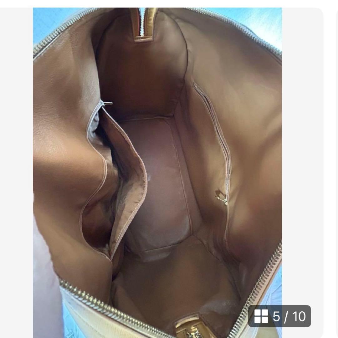 【最終お値下げ】COMTESSコンテス　サフィアーノレザー　大容量ボストンバッグ