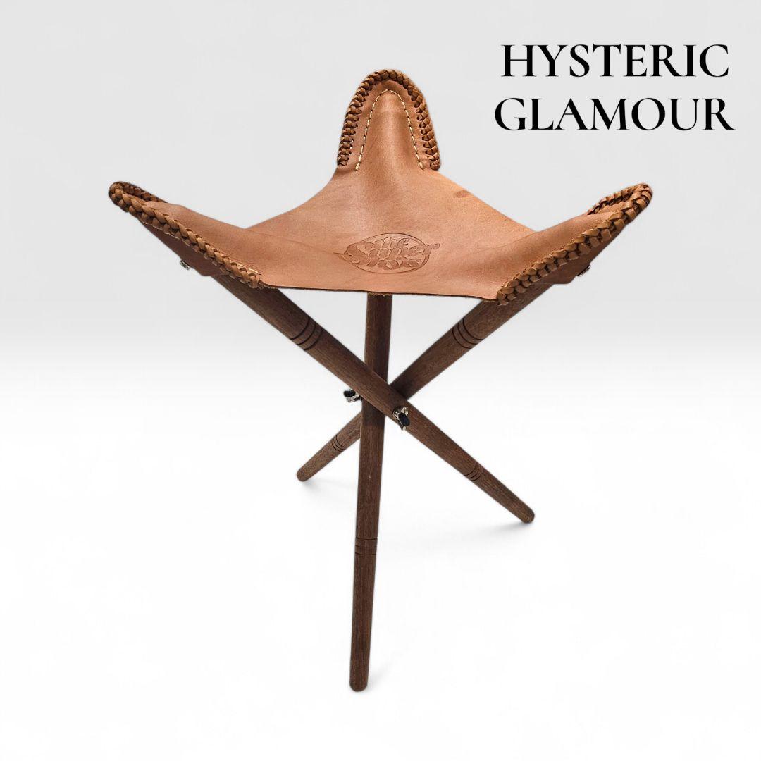 ヒステリックグラマー ハンティングチェア 本革 木製 折りたたみ　非売品　希少2