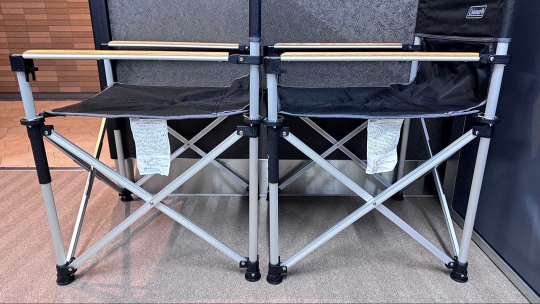 Coleman コールマン スリムキャプテンチェア 限定品 ブラック 2脚セット