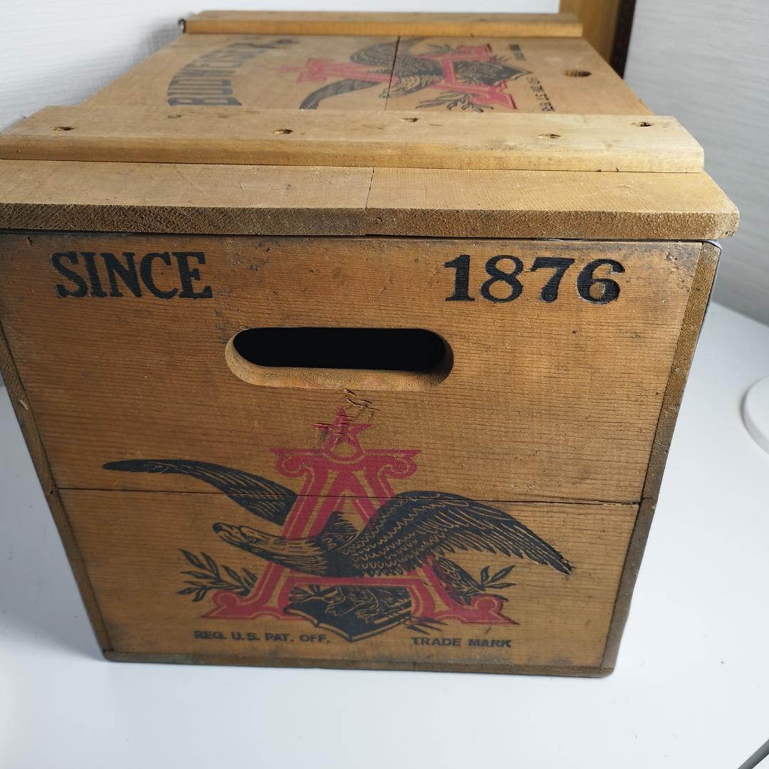 Budweiser バドワイザー 木箱 ビンテージ アンハイザーブッシ I174