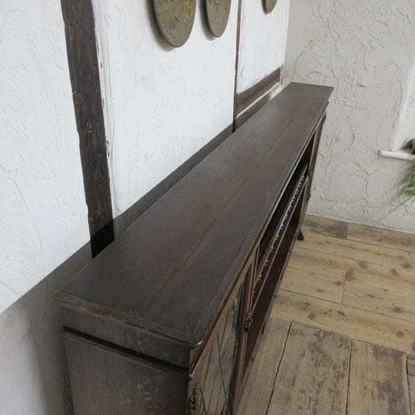 イギリス アンティーク 家具 カップボード 食器棚 キャビネット 6146e