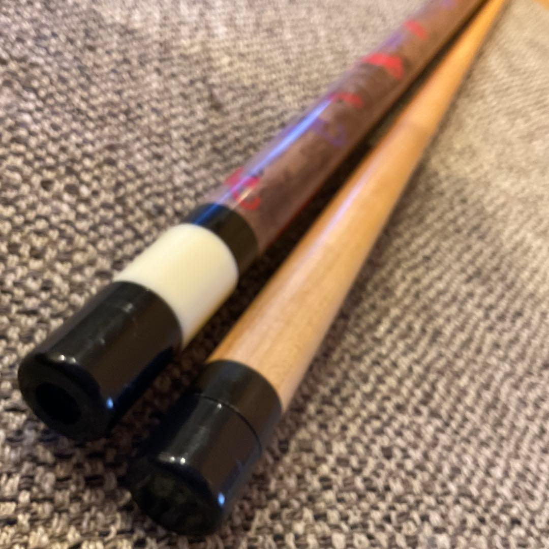 猫　ビリヤード キュー　ノーラップ　オールド アダム　ストレート キュー　18山