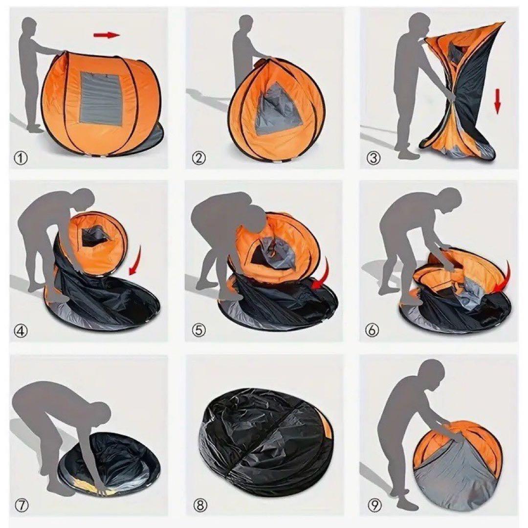 新品 大型 ワンタッチテント ポップアップテント キャンプ アウトドア 大空間