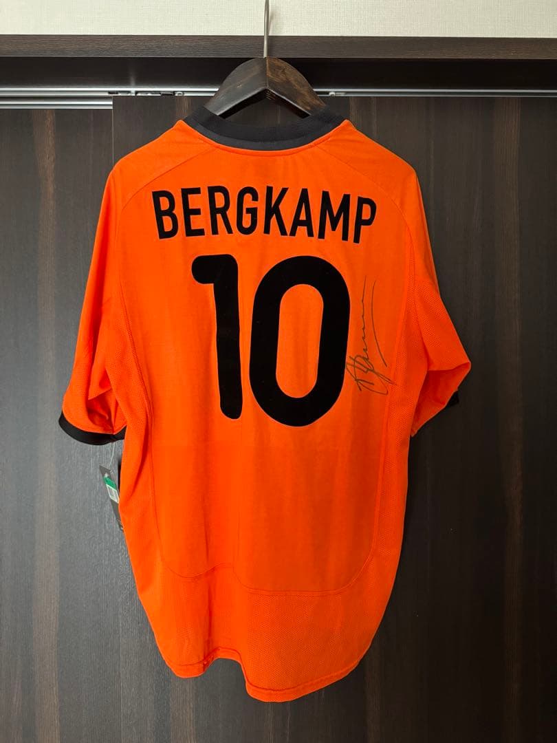 デニス・ベルカンプ 直筆サイン オランダ代表 ユニフォーム　JSV 正規認証品