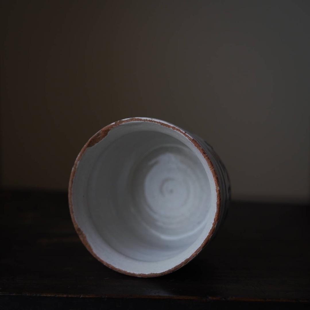 希少17世紀 オランダ デルフト 染付輪線巴文小壺